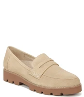 Vionic Cheryl II Suede Lug Sole Penny Loafers