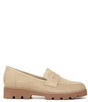 Vionic Cheryl II Suede Lug Sole Penny Loafers