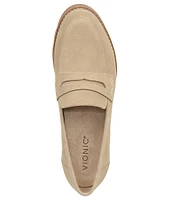 Vionic Cheryl II Suede Lug Sole Penny Loafers