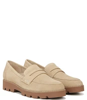 Vionic Cheryl II Suede Lug Sole Penny Loafers