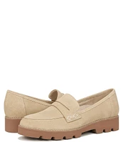 Vionic Cheryl II Suede Lug Sole Penny Loafers