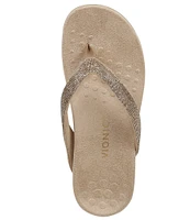 Vionic Dillon Shine Rhinestone Thong Sandals