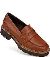 Vionic Fillmore Leather Lug Sole Penny Loafers