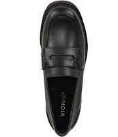 Vionic Fillmore Leather Lug Sole Penny Loafers