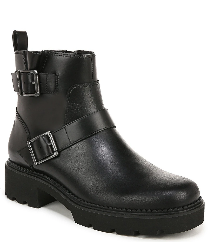 Vionic Folsom Nubuck Buckle Lugged Booties