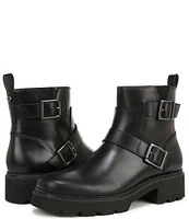 Vionic Folsom Nubuck Buckle Lugged Booties