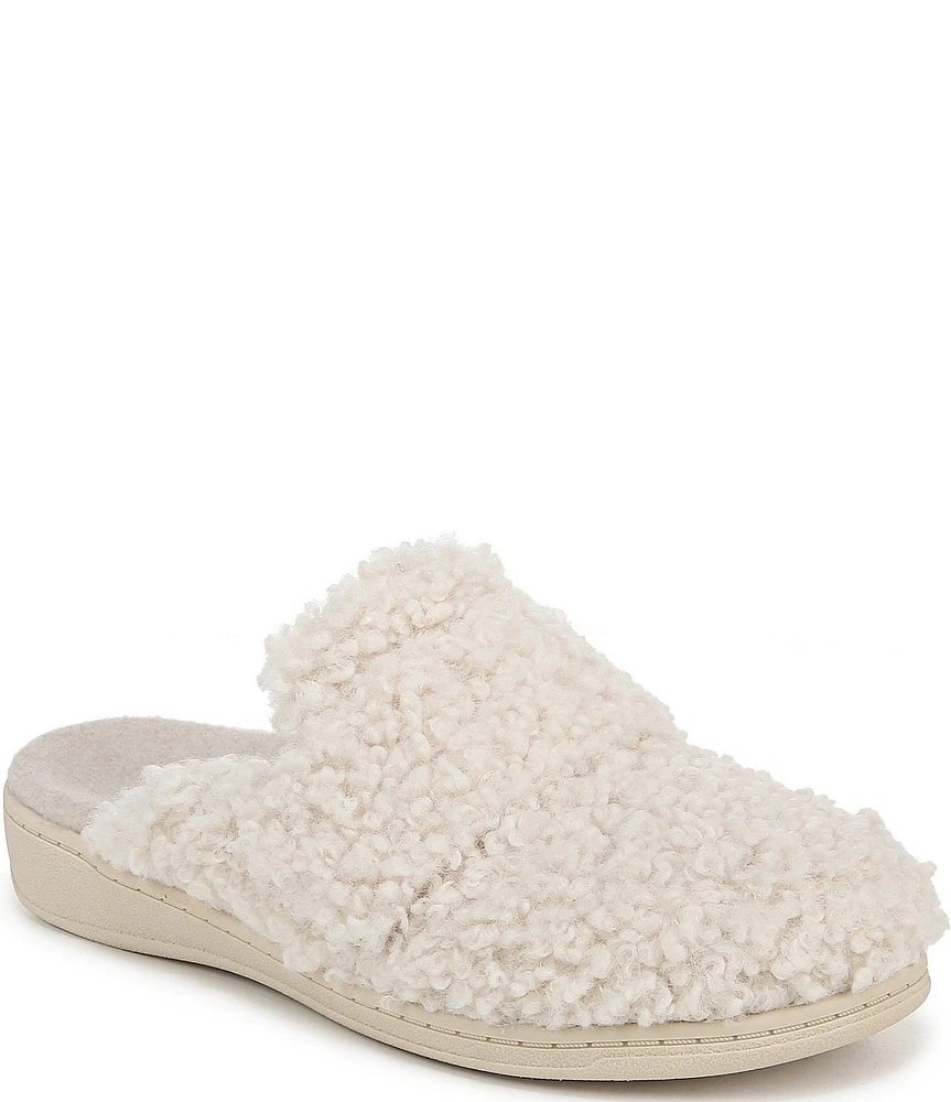 Vionic Gemma Faux Shearling Mule Slippers