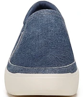 Vionic Kearny Denim Print Suede Platform Sneakers