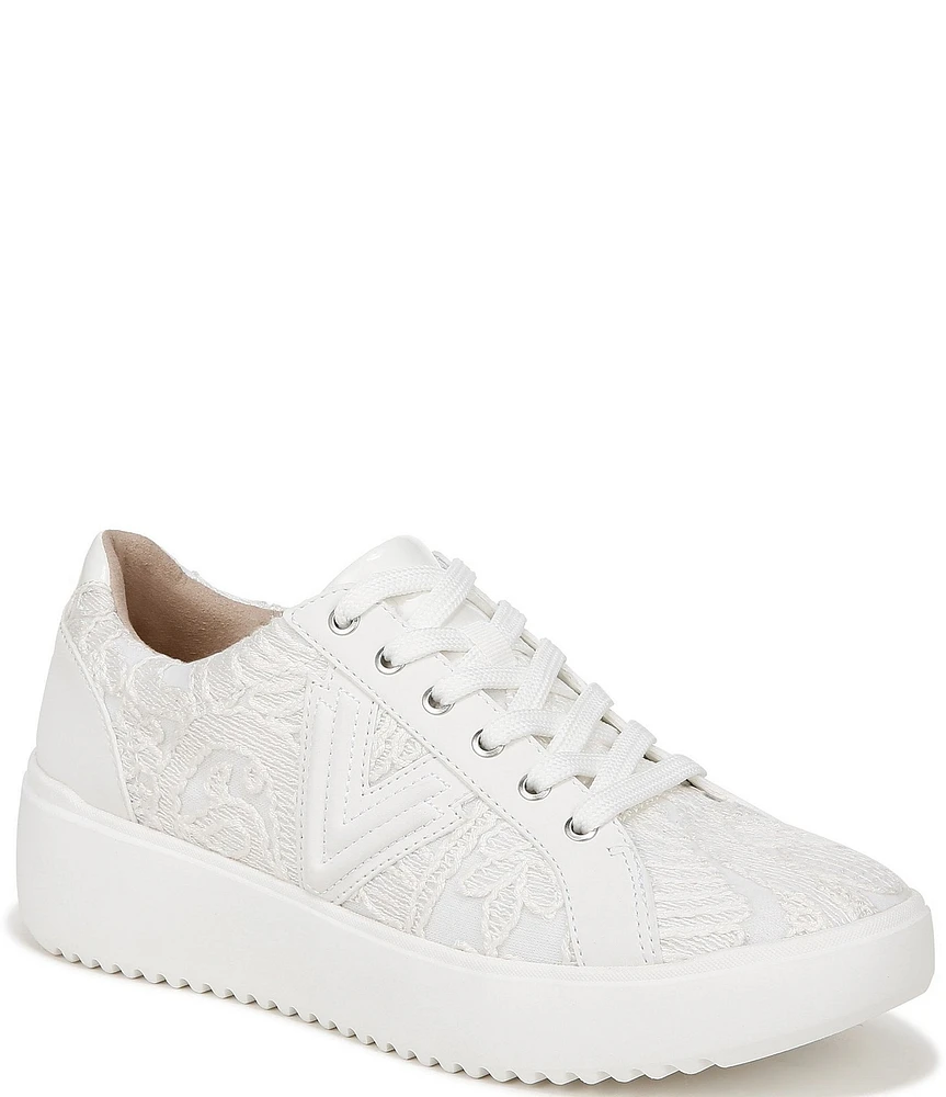 Vionic Kearny Leather Lace Platform Lace-Up Sneakers