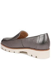 Vionic Kensley Leather Slip-On Lug Sole Platform Loafers