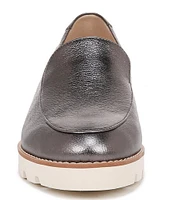 Vionic Kensley Leather Slip-On Lug Sole Platform Loafers