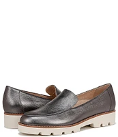 Vionic Kensley Leather Slip-On Lug Sole Platform Loafers