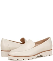 Vionic Kensley Leather Slip-On Lug Sole Platform Loafers