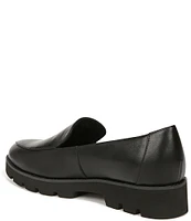 Vionic Kensley Leather Slip-On Lug Sole Platform Loafers