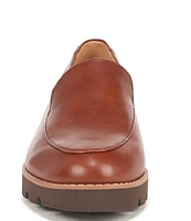 Vionic Kensley Leather Slip-On Lug Sole Platform Loafers