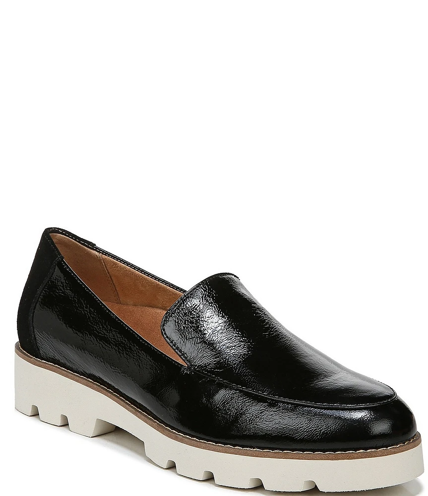 Vionic Kensley Patent Leather Slip-On Lug Sole Platform Loafers