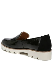 Vionic Kensley Patent Leather Slip-On Lug Sole Platform Loafers