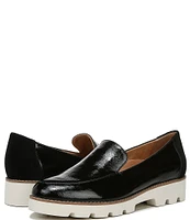 Vionic Kensley Patent Leather Slip-On Lug Sole Platform Loafers