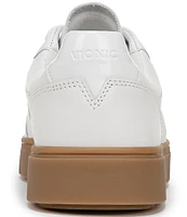 Vionic Kimmie Court Leather Gum Sole Sneakers