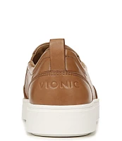 Vionic Kimmie Leather Platform Slip-On Sneakers