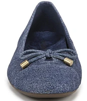 Vionic Klara Bow Detail Suede Ballet Flats