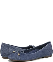 Vionic Klara Bow Detail Suede Ballet Flats