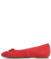 Vionic Klara Bow Detail Suede Ballet Flats