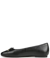 Vionic Klara Leather Bow Detail Ballet Flats