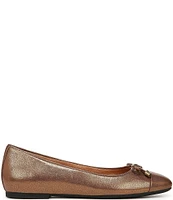 Vionic Klara Leather Bow Detail Ballet Flats