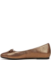 Vionic Klara Leather Bow Detail Ballet Flats