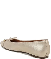 Vionic Klara Leather Bow Detail Ballet Flats