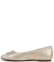 Vionic Klara Leather Bow Detail Ballet Flats