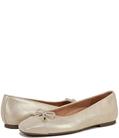 Vionic Klara Leather Bow Detail Ballet Flats