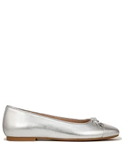 Vionic Klara Leather Bow Detail Ballet Flats