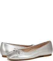 Vionic Klara Leather Bow Detail Ballet Flats