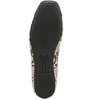 Vionic Klara Snake Print Leather Ballet Flats