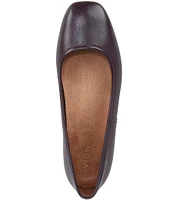 Vionic Orinda Leather Ballet Flats