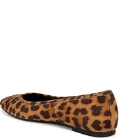 Vionic Orinda Leopard Print Suede Ballet Flats