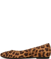 Vionic Orinda Leopard Print Suede Ballet Flats