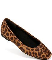 Vionic Orinda Leopard Print Suede Ballet Flats