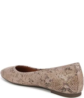 Vionic Orinda Snake Print Leather Ballet Flats