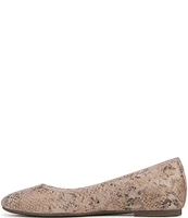 Vionic Orinda Snake Print Leather Ballet Flats