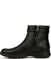 Vionic Redding Leather Buckle Ankle Booties