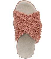 Vionic Relax Faux Shearling Slide Slippers