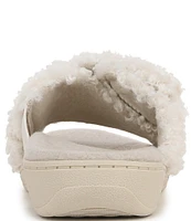 Vionic Relax Faux Shearling Slide Slippers