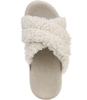 Vionic Relax Faux Shearling Slide Slippers