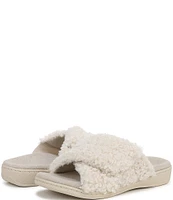 Vionic Relax Faux Shearling Slide Slippers