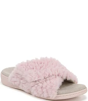 Vionic Relax II Chevron Faux Fur Slide Slippers