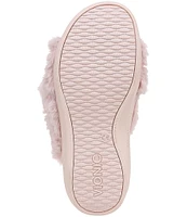 Vionic Relax II Chevron Faux Fur Slide Slippers