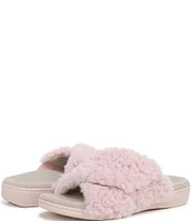 Vionic Relax II Chevron Faux Fur Slide Slippers